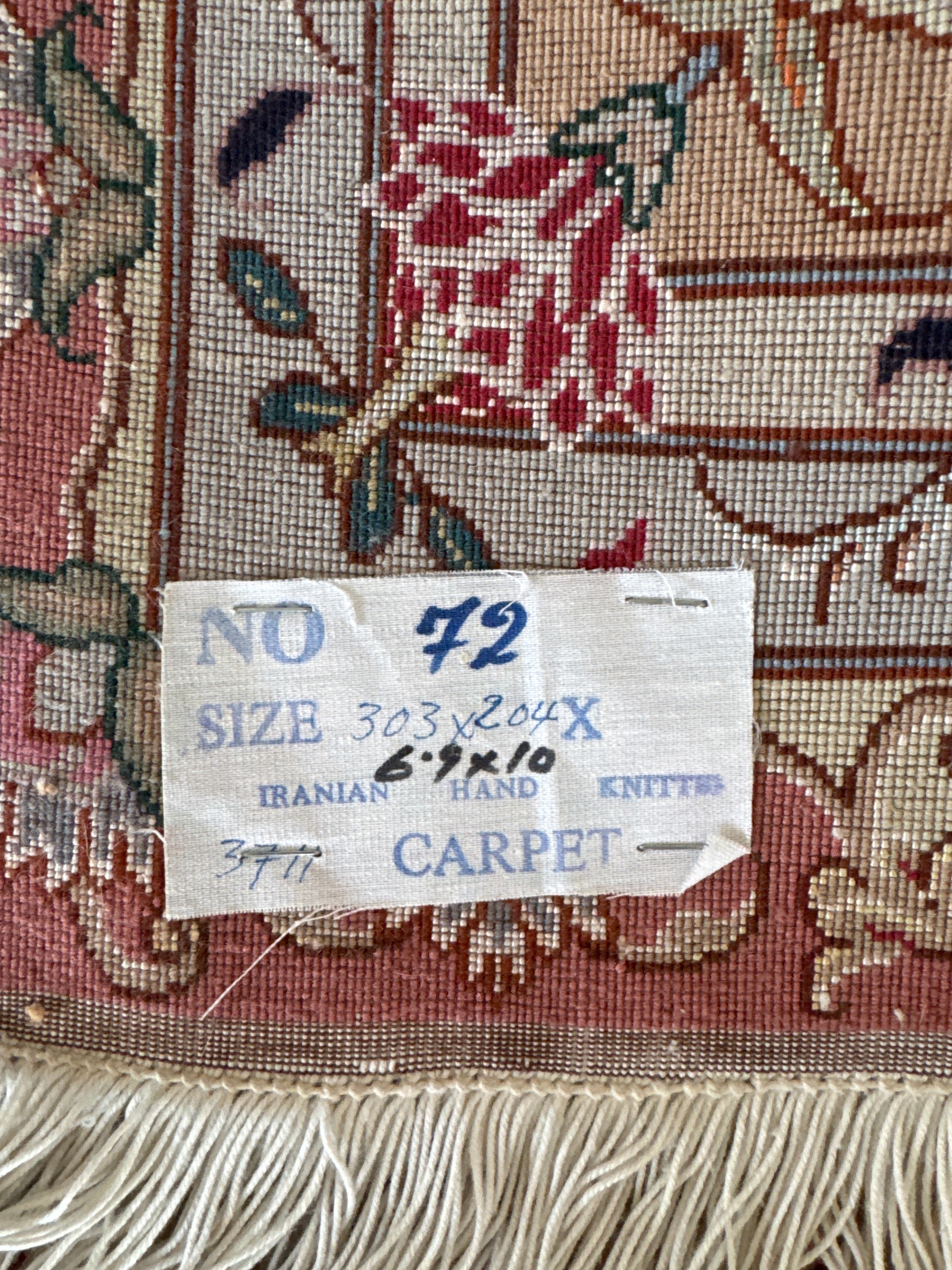Tapis vintage iranien fait à la main