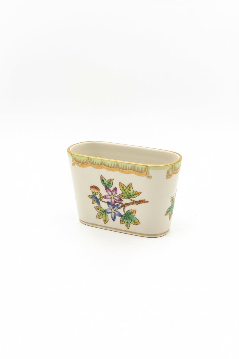 Herend Hongrie Reine Victoria petit vase cuillère ou carte