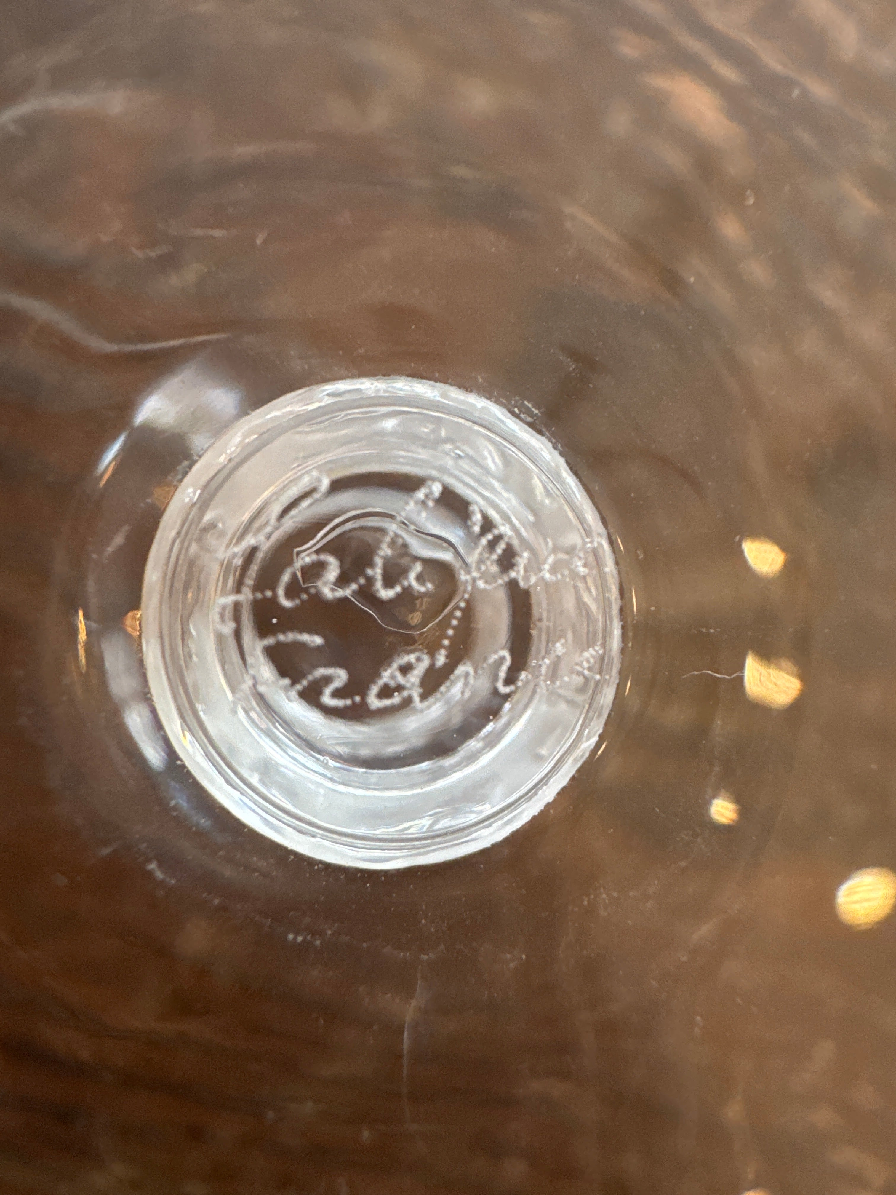 Verres à digestif Lalique vintage (lot de 6)