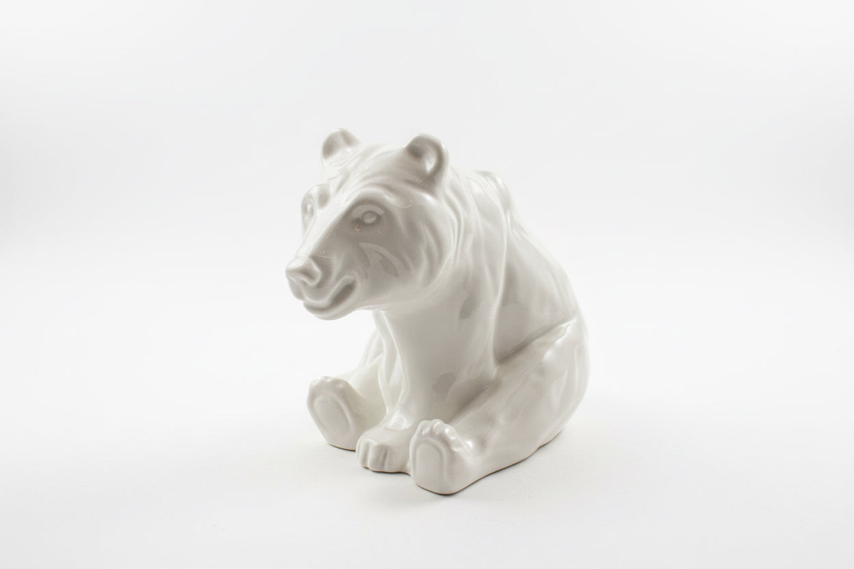 Ours polaire Lyngby Porcelain assis
