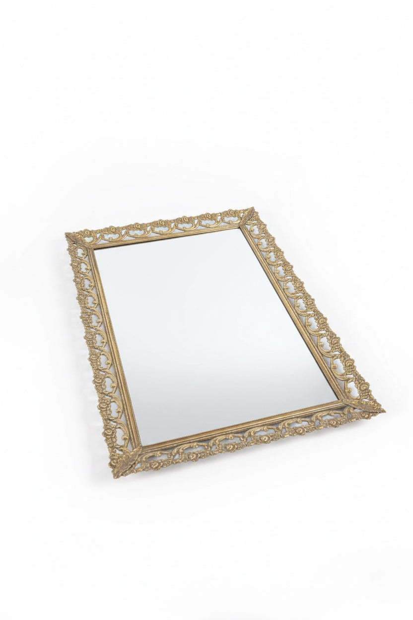 Miroir plateau vintage