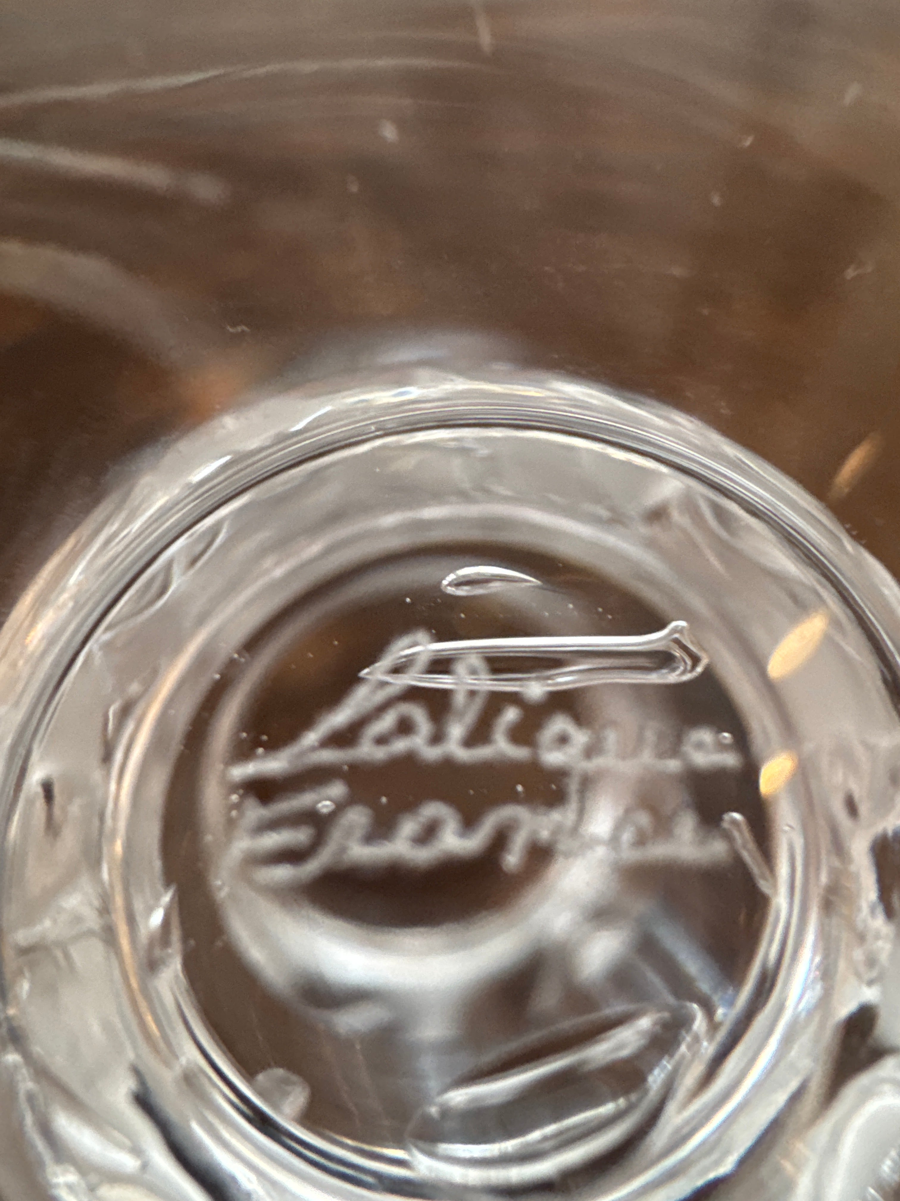 Verres à vin Lalique vintage (ensemble de 6)