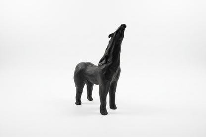 Sculpture cheval vintage en argile