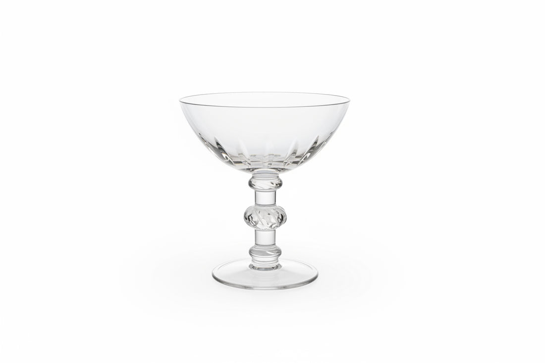 Set of 10 Vintage Lalique Crystal Champane Coupes