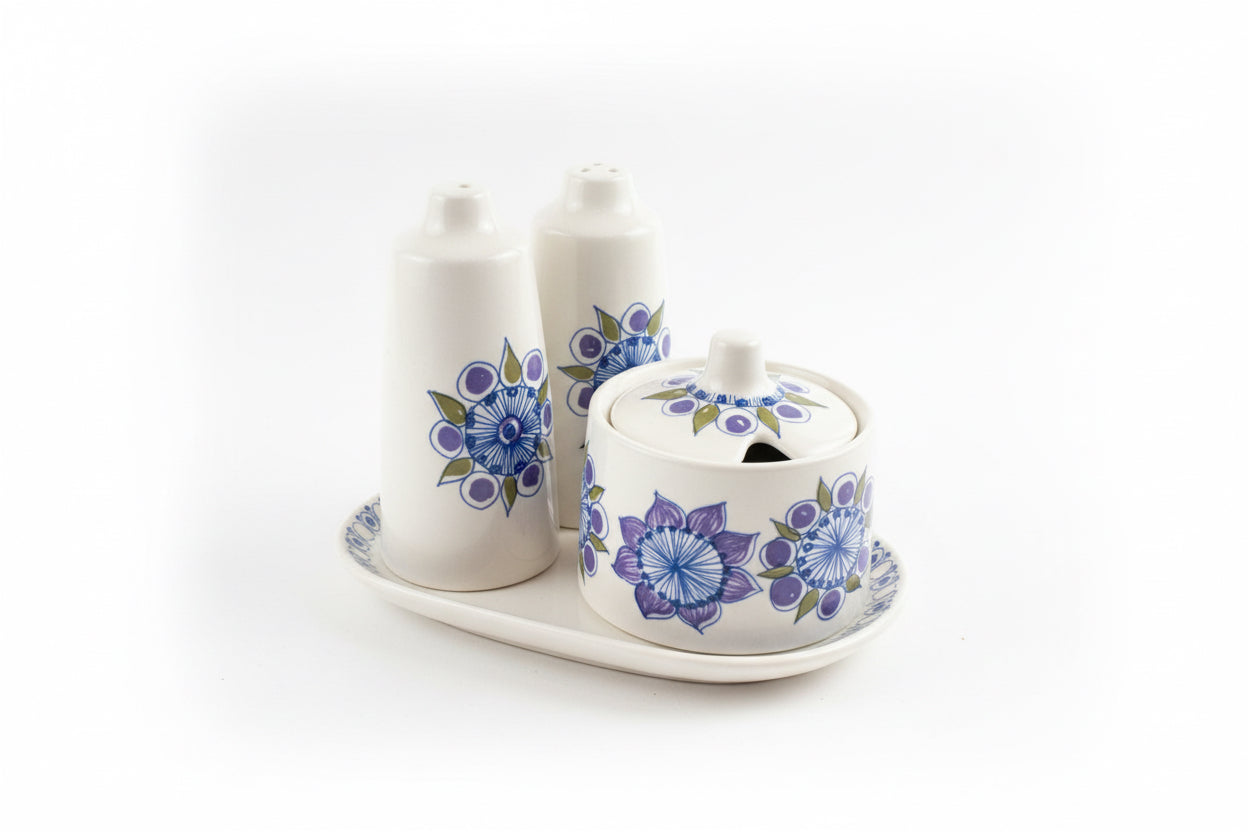 Ensemble huilier et vinaigrier « Lotte » Turi Design – Figgjo Flint, Norvège