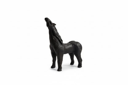 Sculpture cheval vintage en argile