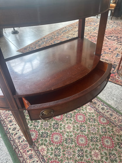 Mahogany Federal Style Console Table with Drawer