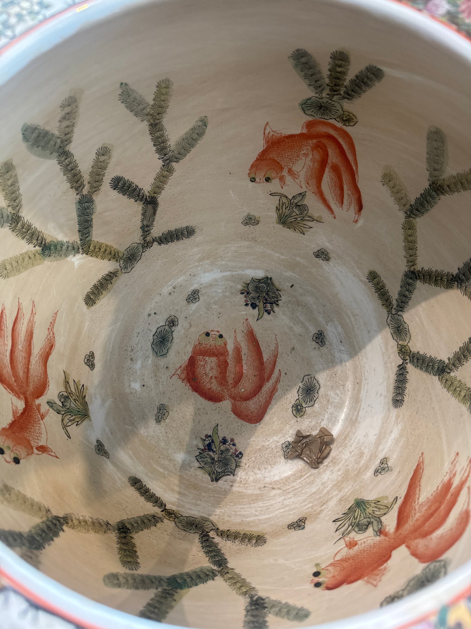 Large Chinese Famille Rose-Style Porcelain Bowl