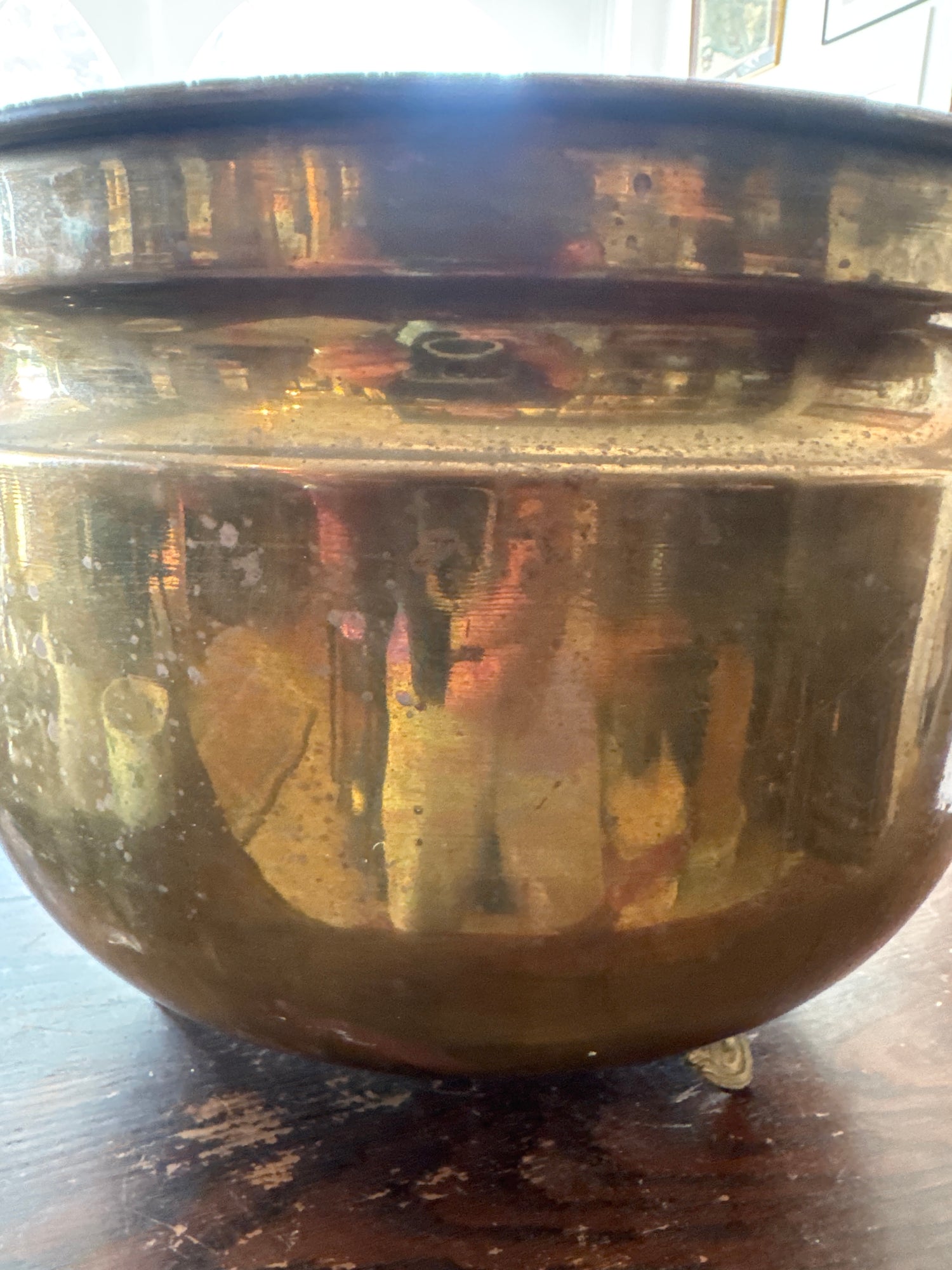 Vintage Brass Jardinière