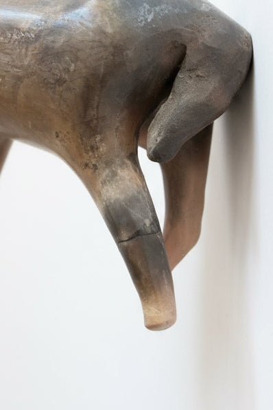 Signed Clay Horse Sculpture
