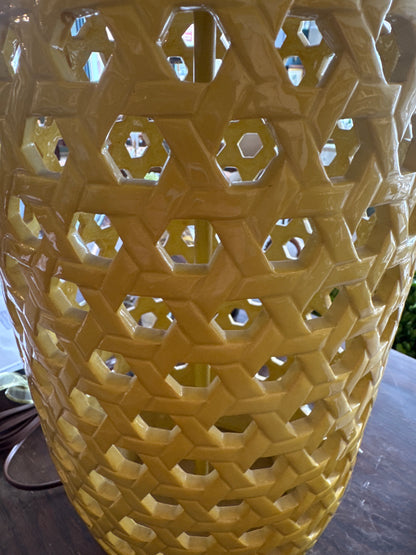 Lampe en céramique vintage