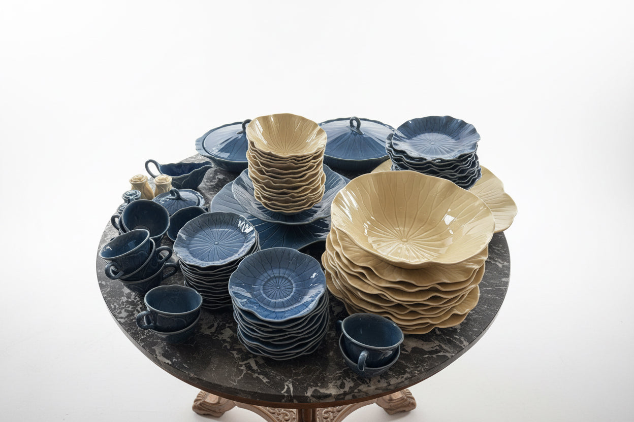Vintage Metlox Poppytrail “Lotus” Dinnerware Set