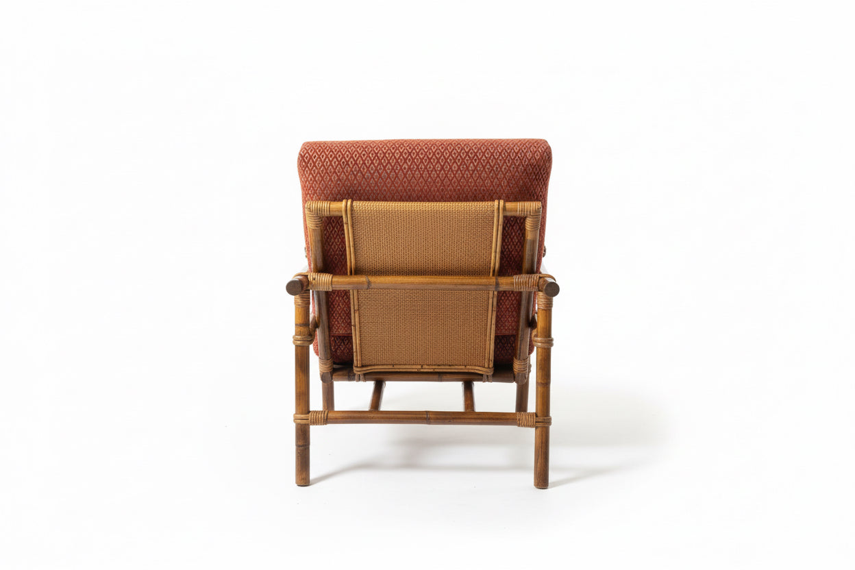 John Wisner pour Ficks Reed, Far Horizon, chaise longue et ottoman