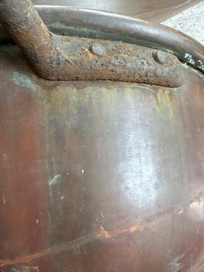 Large Antique Copper Cauldron