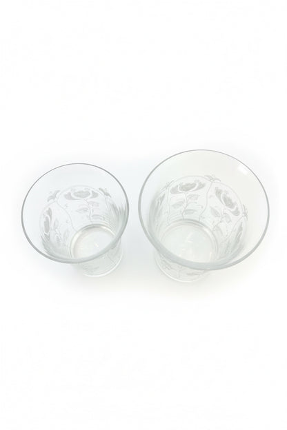 Lot de 10 verres en cristal taillé Webb Corbett du XIXe siècle, 5 de chaque taille.