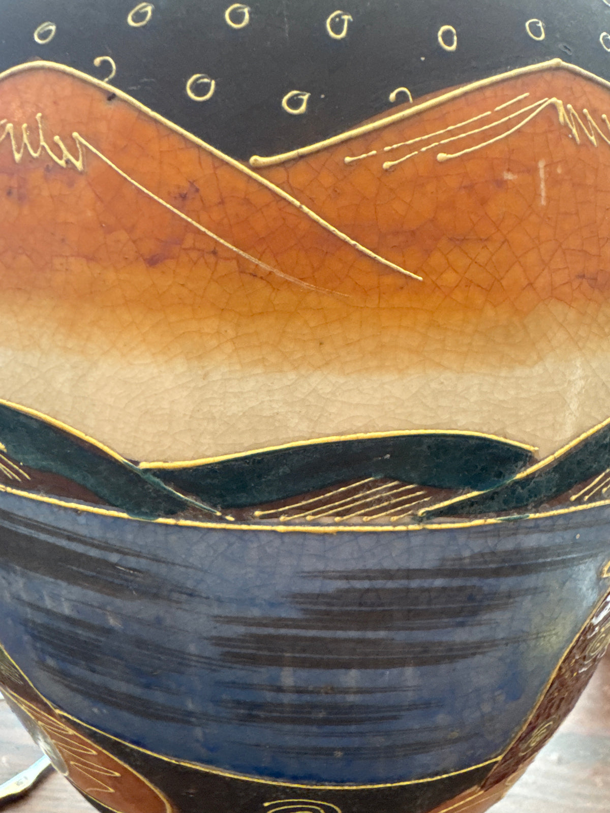 Vintage Japanese Satsuma-Style Vase