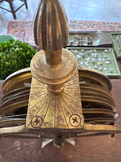 Brass Peacock Fireplace Screen