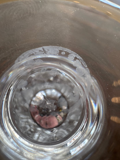 Verres à vin de Bordeaux Saint-Louis en cristal Lozère à liseré doré (lot de 7)