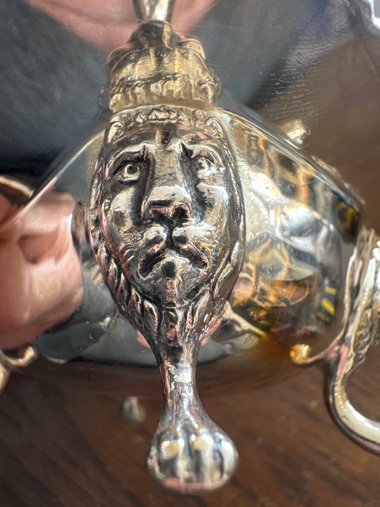 Paire de salerons anglais anciens en métal argenté