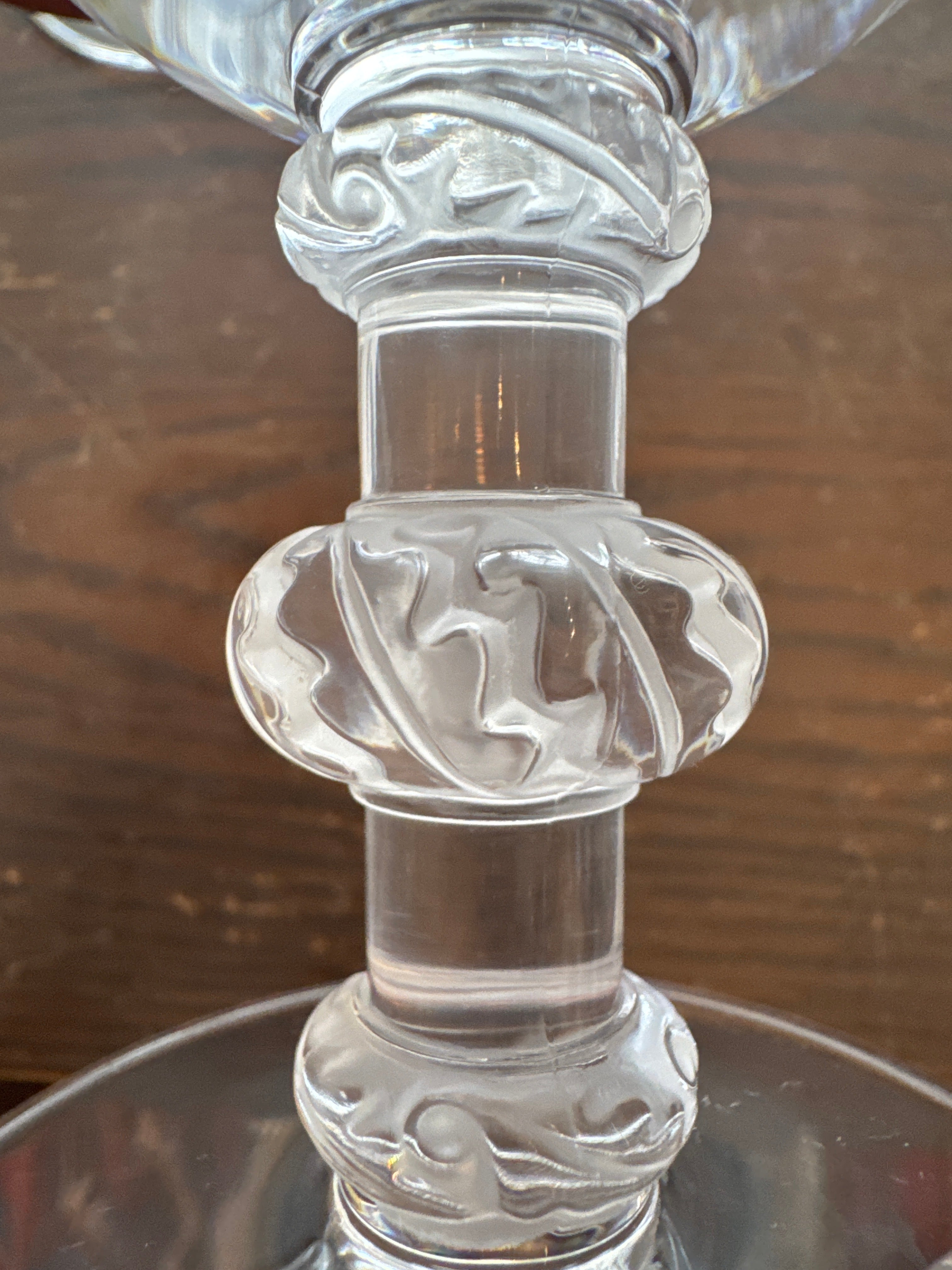Verres à vin Lalique vintage (lot de 6)