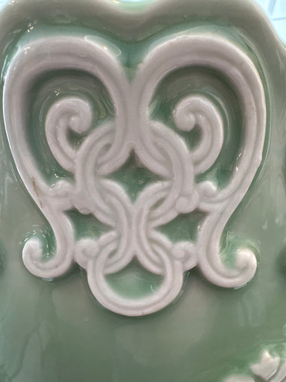 Vase/porte-parapluie en porcelaine vintage