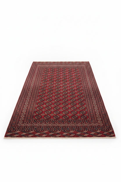 Vintage Hand-Knotted Bokhara Rug