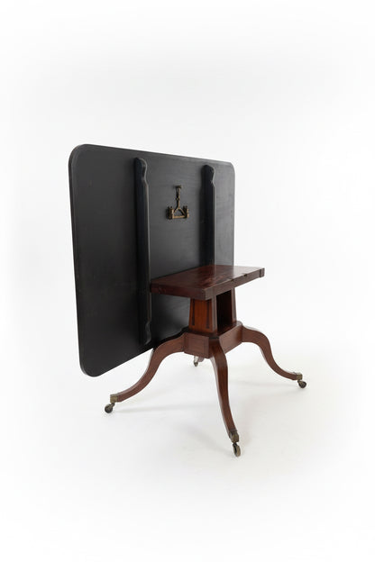 English Regency mahogany breakfast table. Flip-top