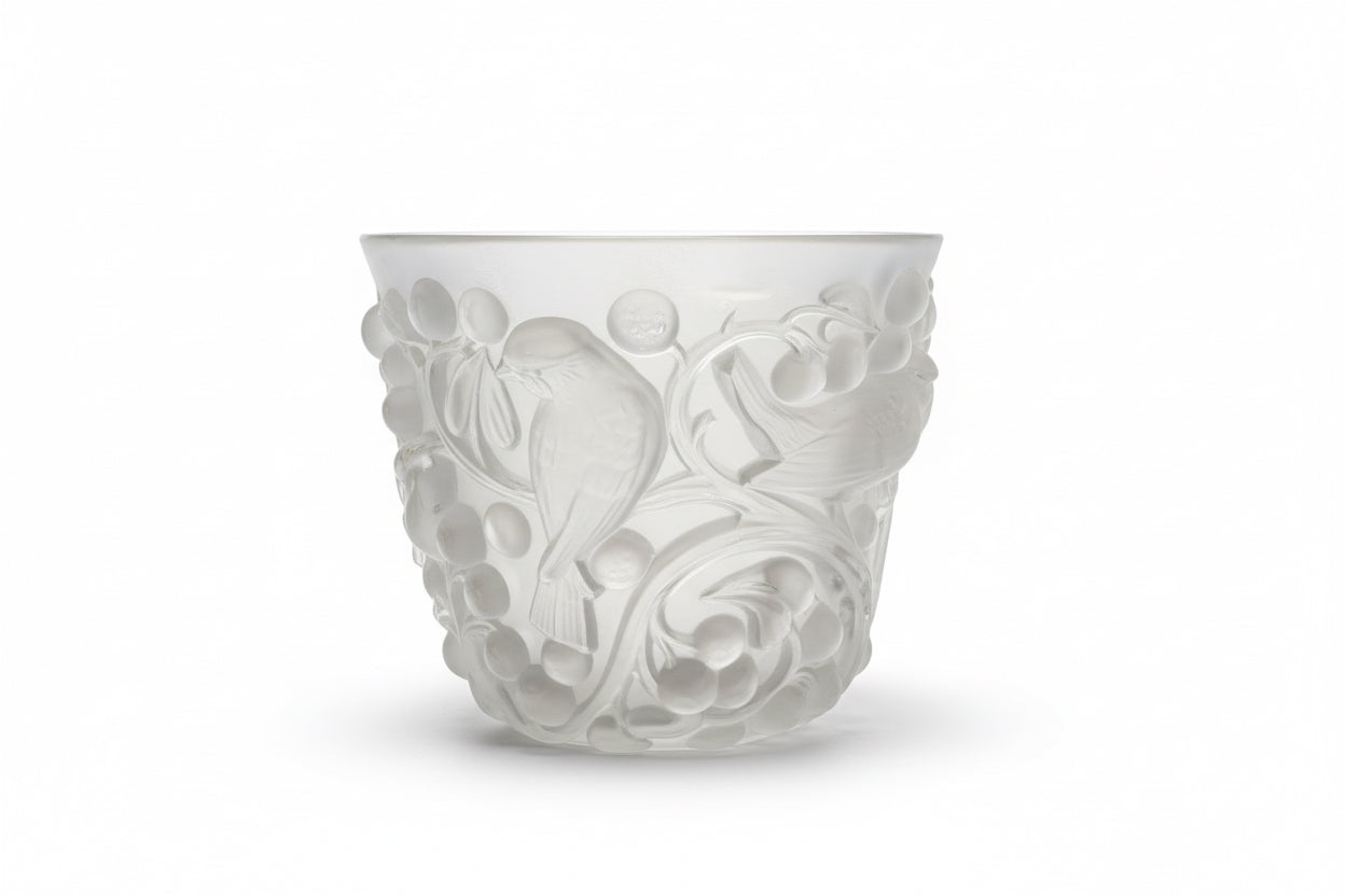 Cache-pot « Bagatelle » de Lalique France, milieu du XXe siècle