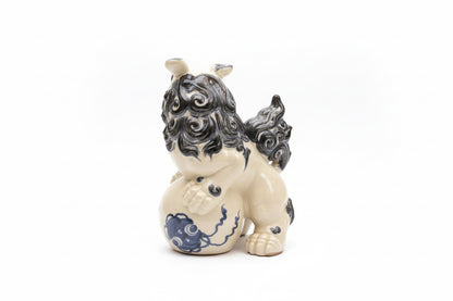 Chien Fu vintage bleu et blanc