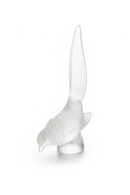 Lalique pheasant letter seal figurine vintage France signed