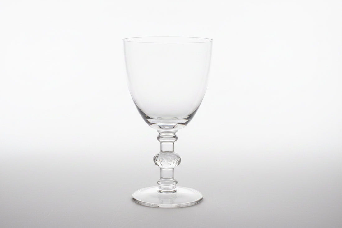 Set of 6 Vintage Lalique White Wine Glasses