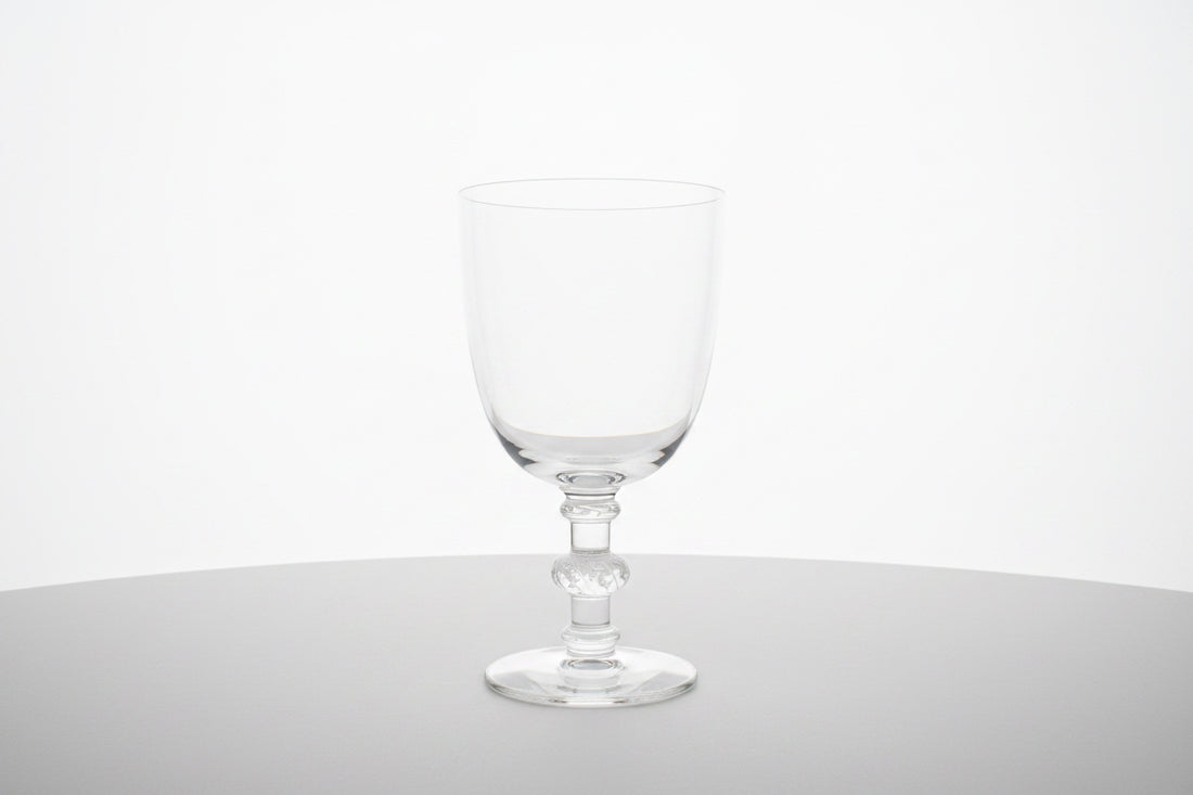 Set of 6 Vintage Lalique Red Wine Glasses