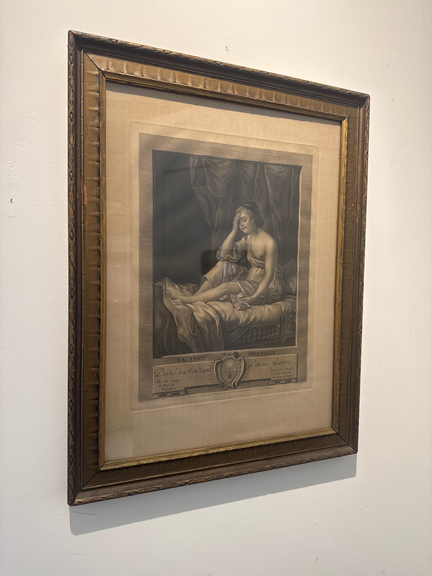 Série de gravures anciennes (Paris), env. 1790. Gravure sur cuivre d&
