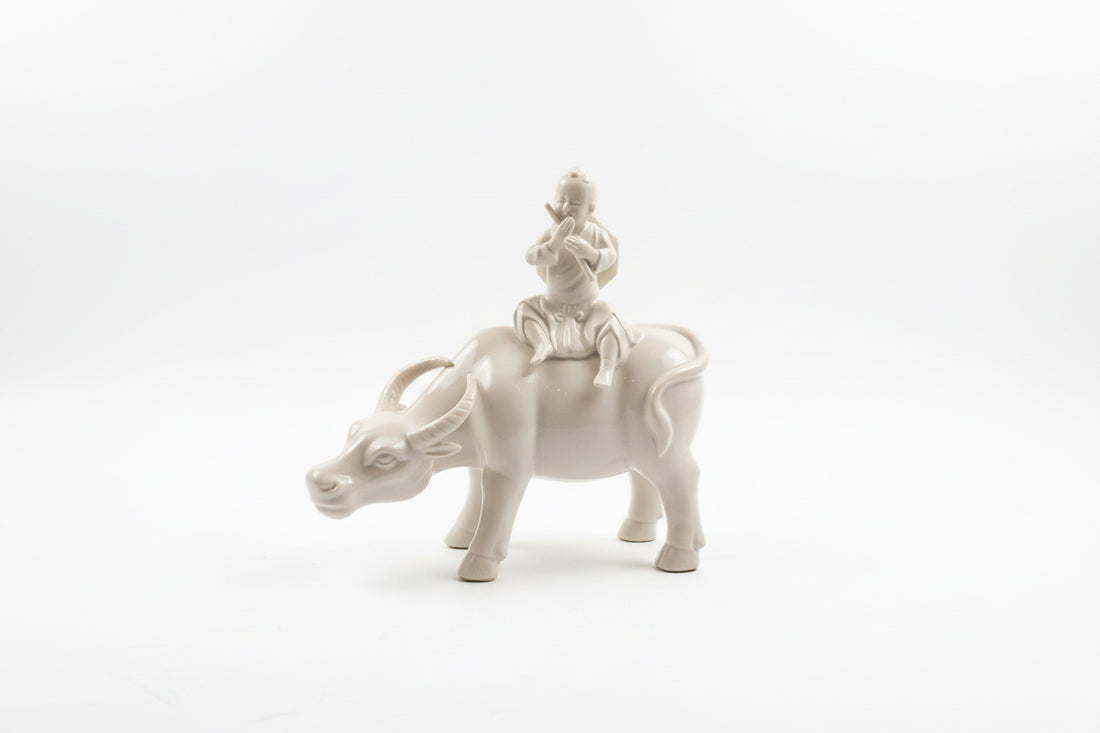 Vintage Blanc de Chine Porcelain Figurine