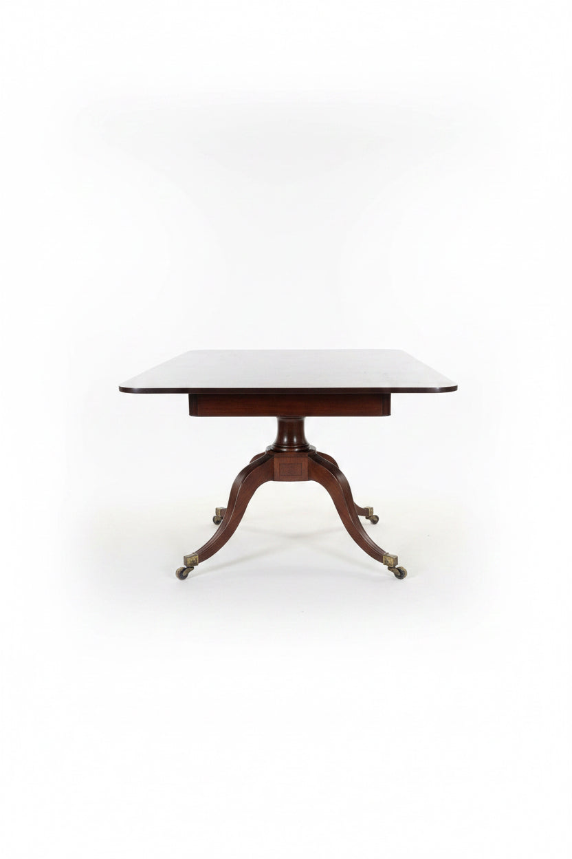 English Regency mahogany breakfast table. Flip-top
