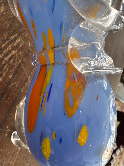 MCM Italian Mouth Blown "Horse" Colored "Murano" Glass Art Sculpture - 1950s - Italy