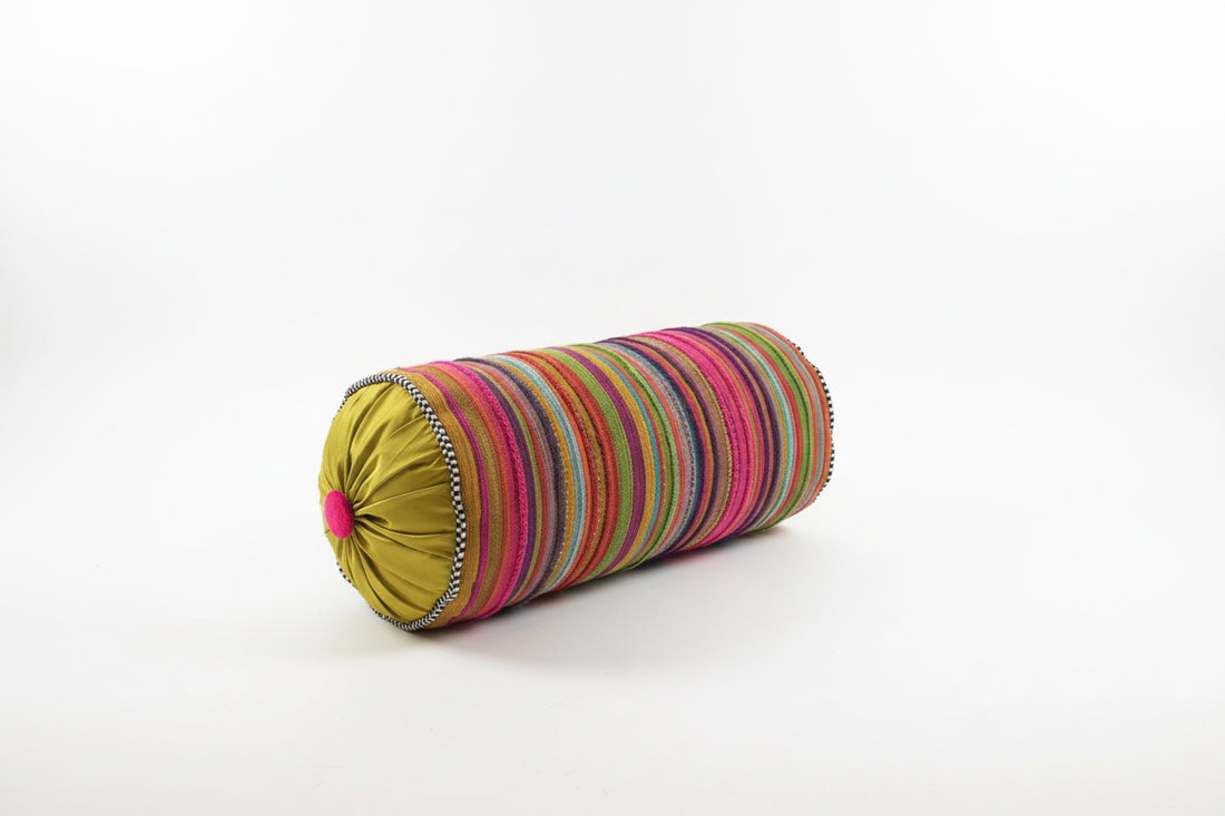 MacKenzie-Childs bolster pillow