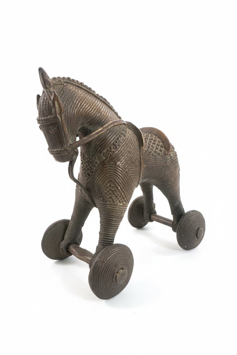 Vintage Bronze Trojan Horse