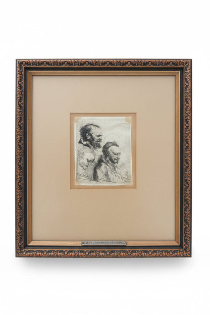 Eau-forte réalisée à partir de la matrice originale de Rembrandt datant de 1630.
