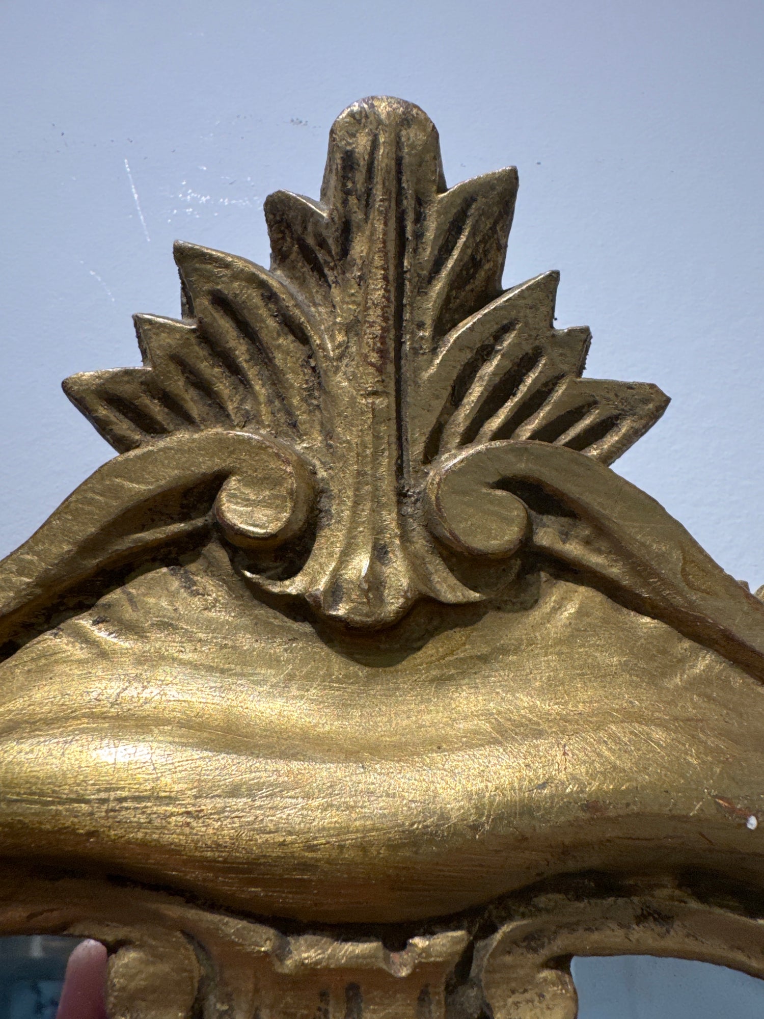 Vintage Rococo Revival Giltwood Mirror