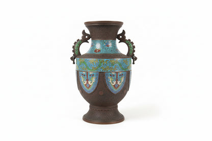 Vase ancien japonais en cloisonné