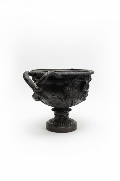Urne en bronze patiné de reproduction néoclassique italienne, vase de Warwick