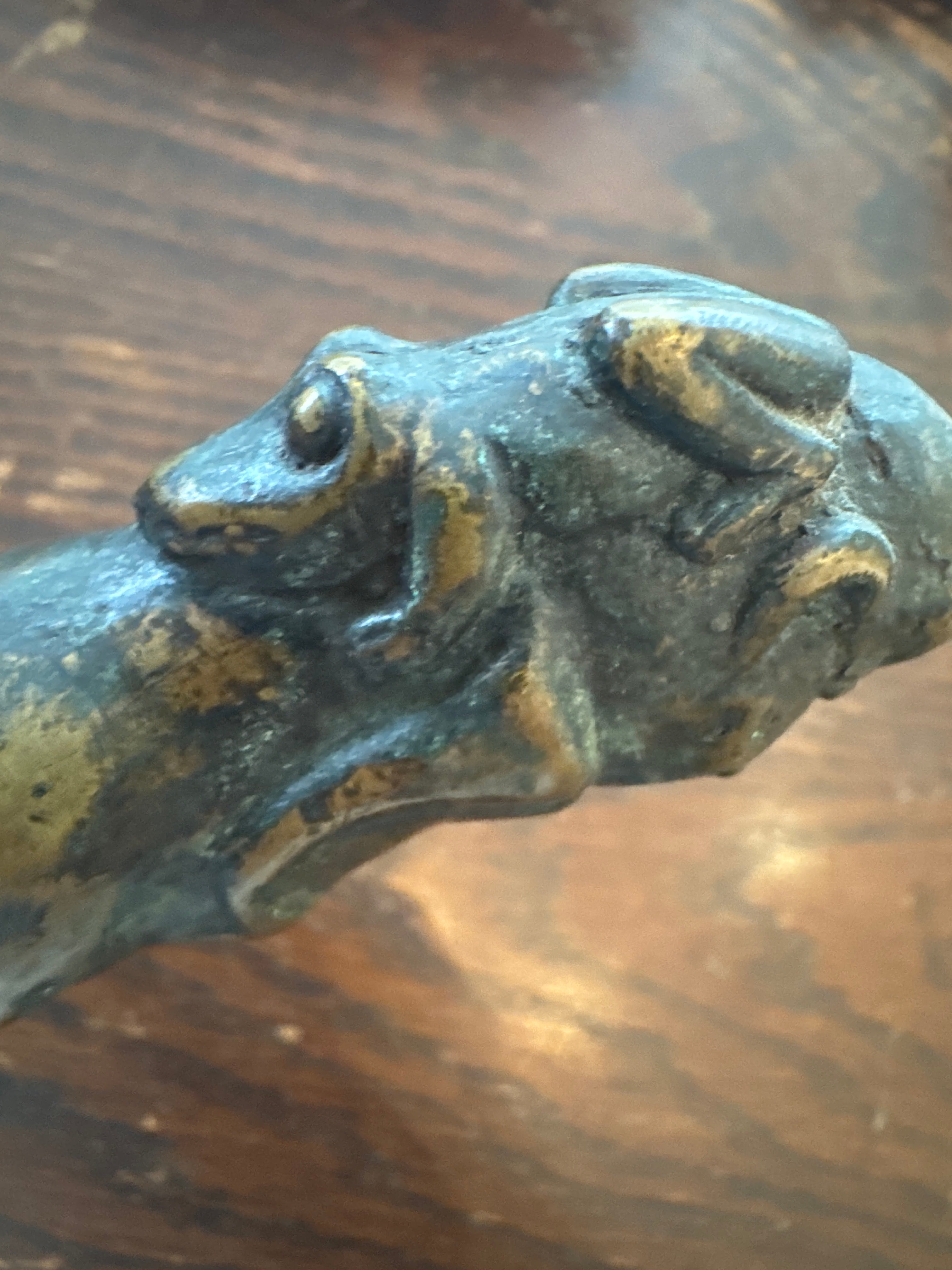Vintage Cast Metal Totemic Sculpture