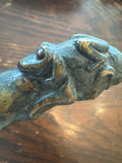 Vintage Cast Metal Totemic Sculpture