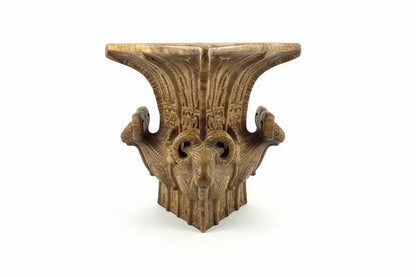 Chinese stone vase with ram heads