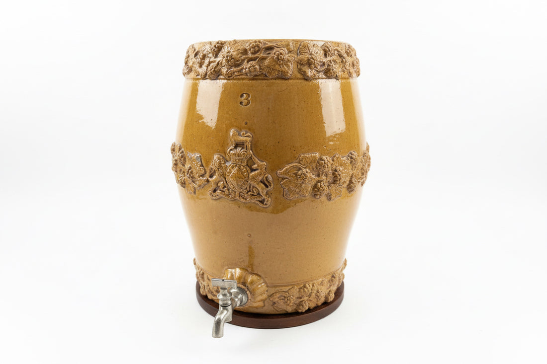 Antique English Stoneware Barrel