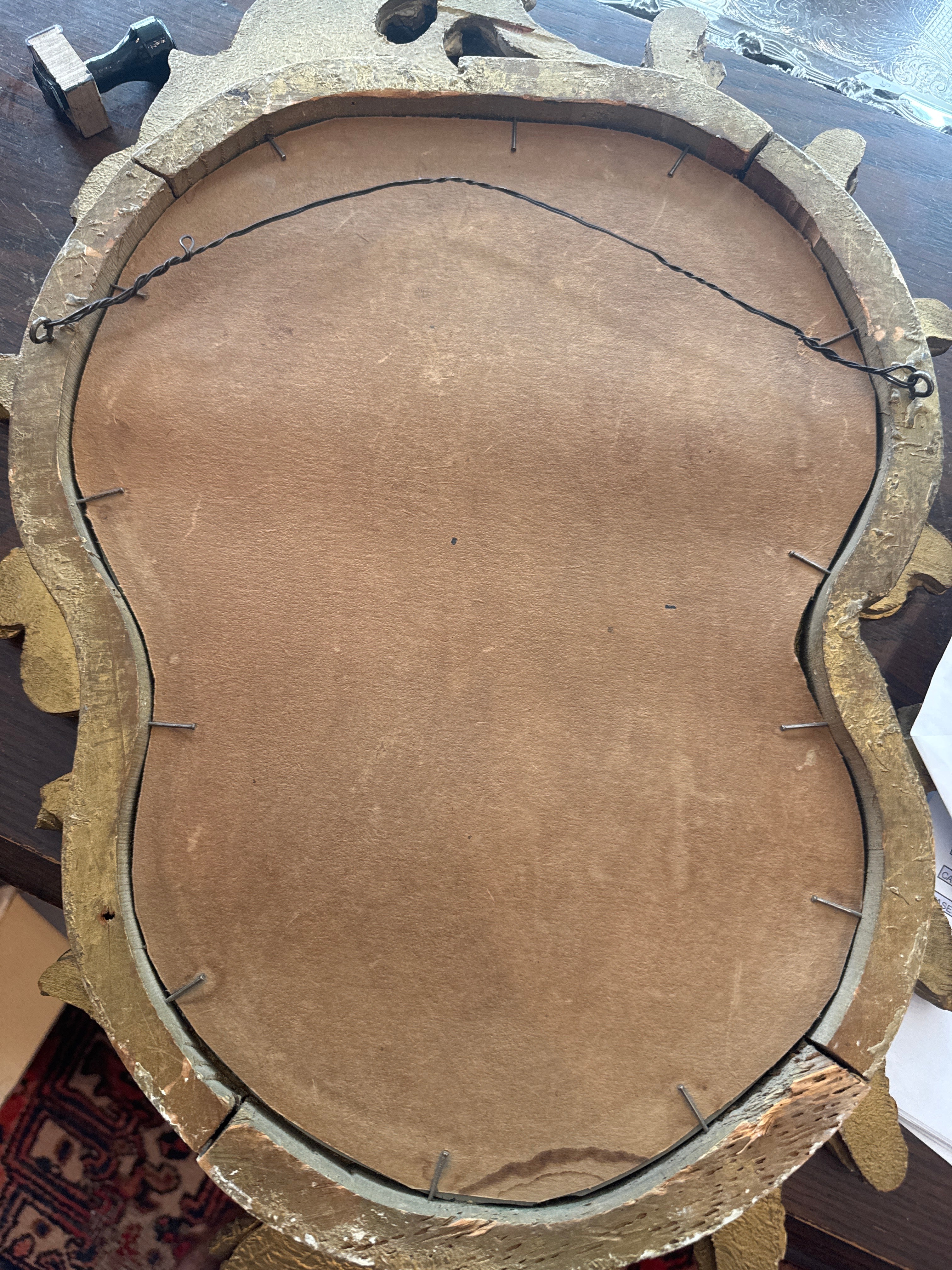 Antique Rococo-Style Giltwood Mirror
