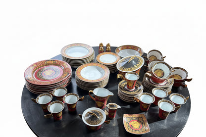 Full Service for 8 of Rosenthal for Versace in Medusa Red