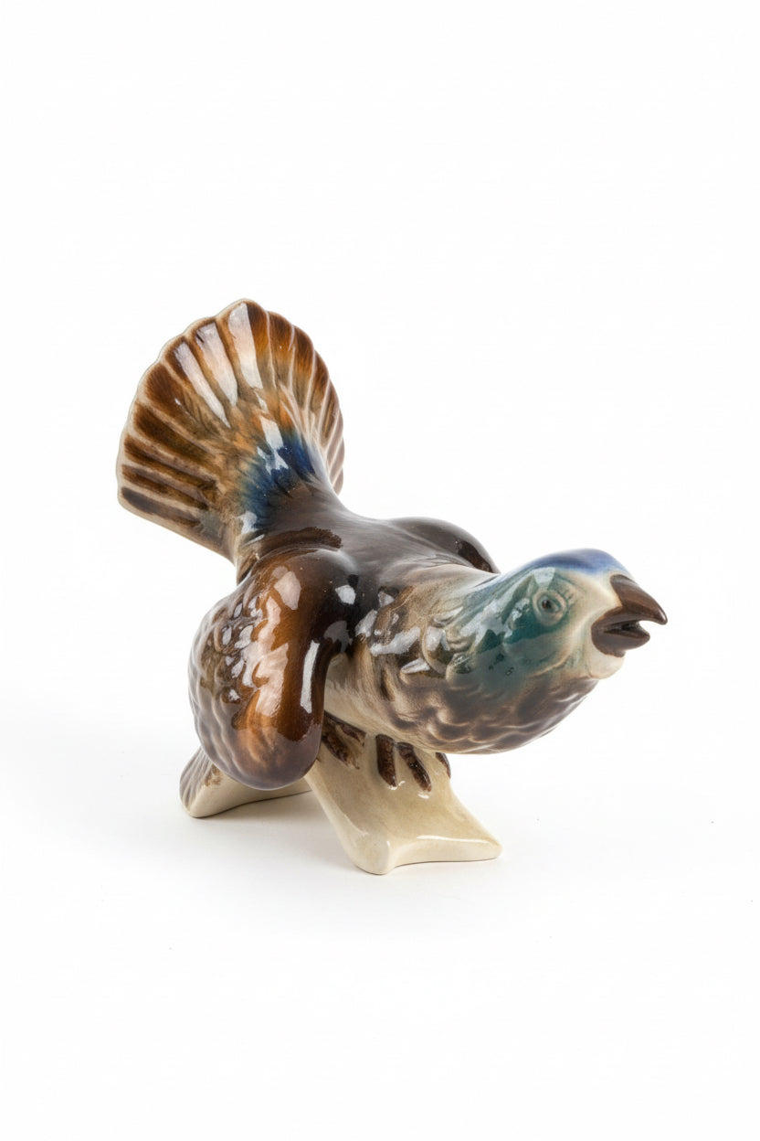 Vintage Royal Dux Porcelain Wild Game Bird