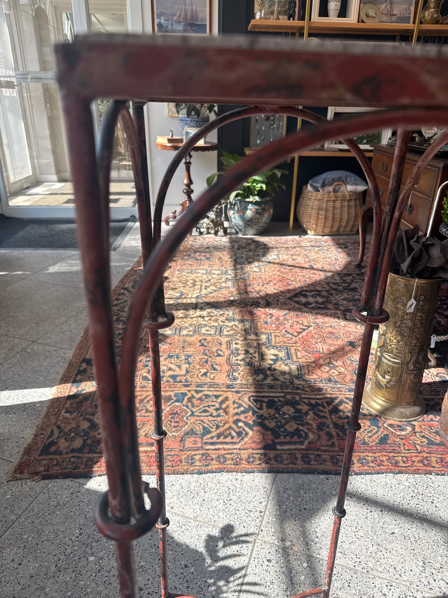 Vintage Wrought Iron Plant Stand